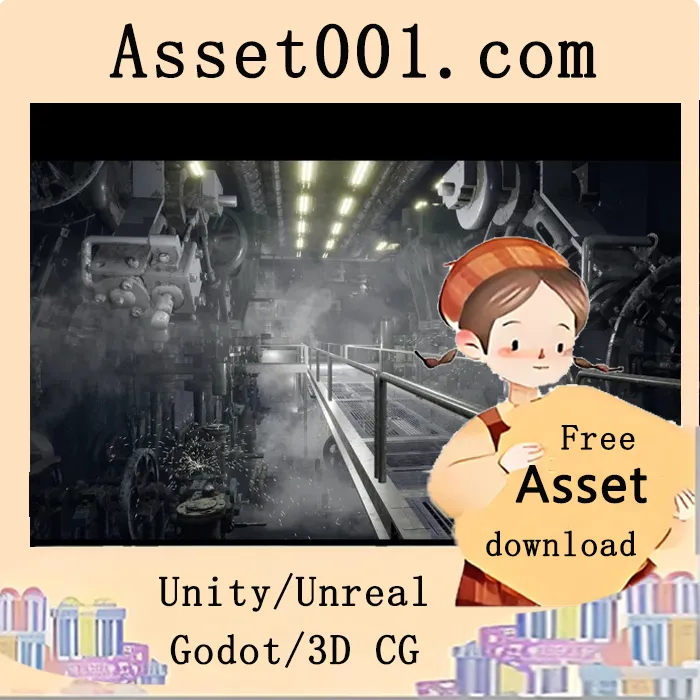 Unity/Unreal 引擎大厅场景资源包：含动画机器、粒子特效与蓝图实例化完整说明|Engine Hall v4.19+