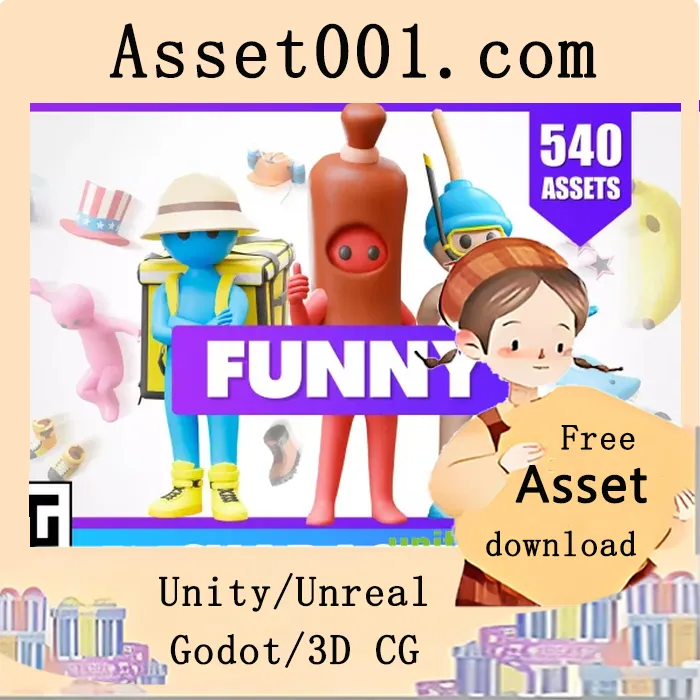 Funny Characters - Low Poly Asset Pack by ithappy v1.1|Funny Characters - Low Poly Asset Pack by ithappy v1.1