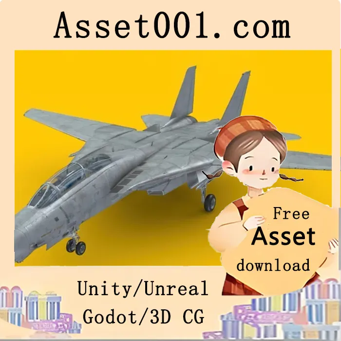 F-14“雄猫”战斗机的逼真建模与Unity引擎应用|F 14 Tomcat Fighter Jet