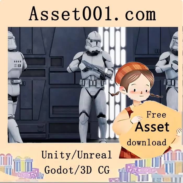 完全绑定的克隆人步兵（Phase 2 Clone Trooper Fully Rigged）|Phase 2 Clone Trooper Fully Rigged 4K