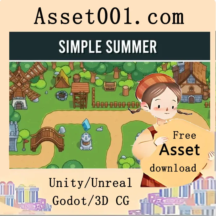 Simple Summer Top-Down Vector Tileset Simple Summer Top-Down Vector Tileset