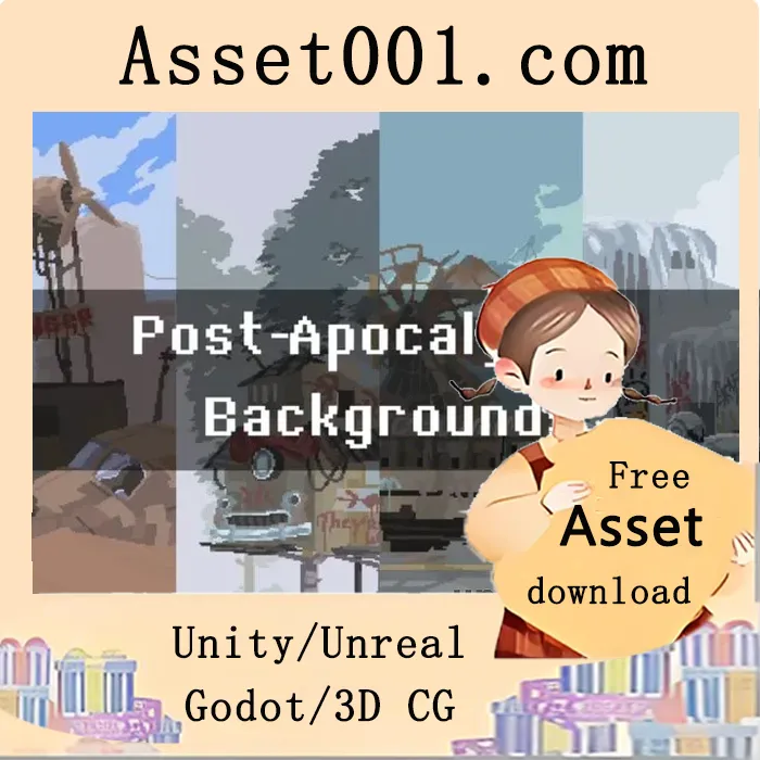 Post-Apocalypse Pixel Art Backgrounds for Game Projects