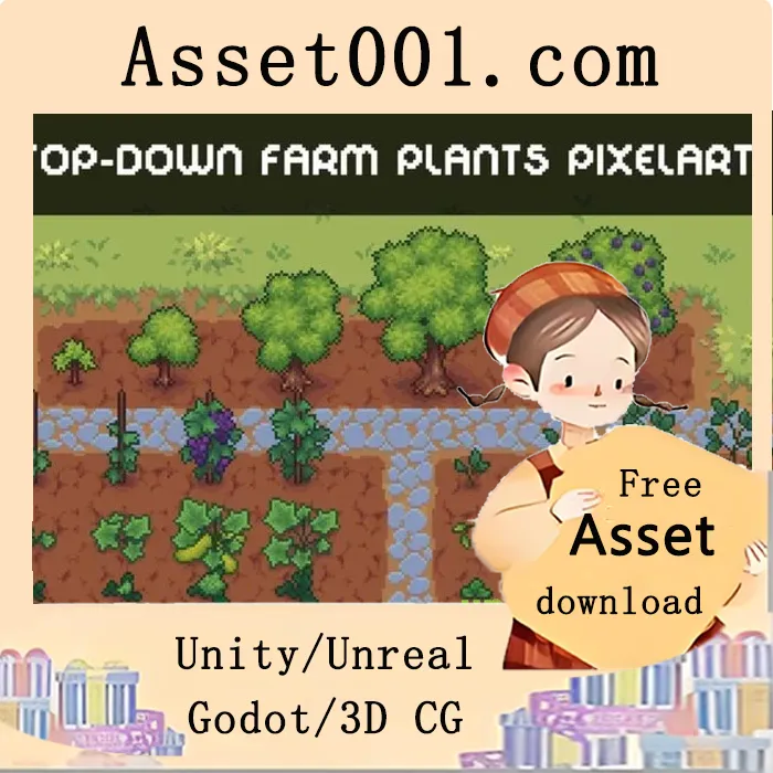 Pixel Art Plants for Farm