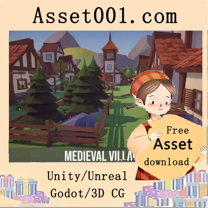 Low Poly Fantasy Medieval Village v1.42