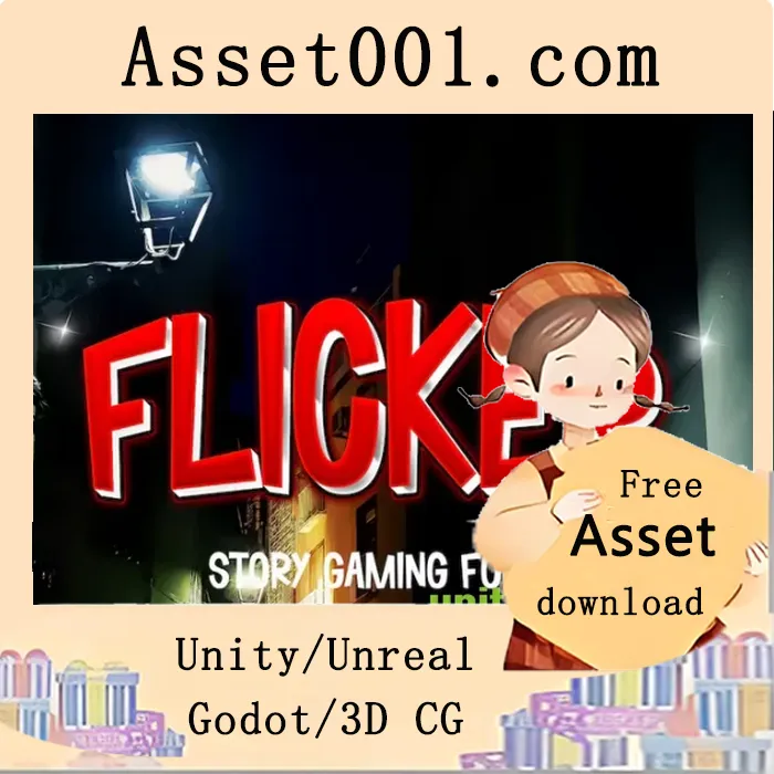 Flicker——专为悬疑题材设计的神秘风格游戏字体|Flicker – Story Gaming Font