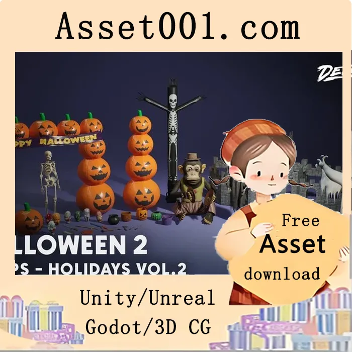 Holidays VOL.2 - Halloween Decor (Nanite and Low Poly) 5.1+