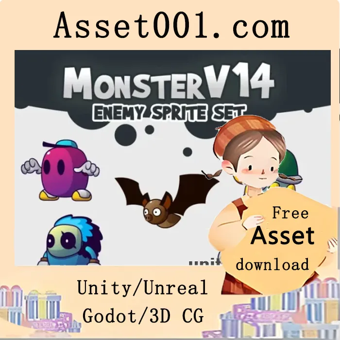 Cartoon Monsters Animated Asset Pack