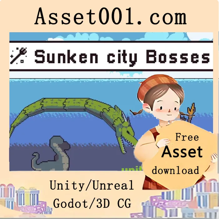 Underwater Main Enemies Pixel Sprite Pack