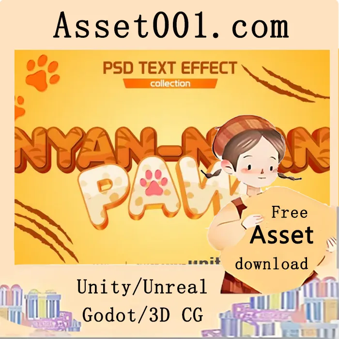 Cat Paw Punch Game Text Effect