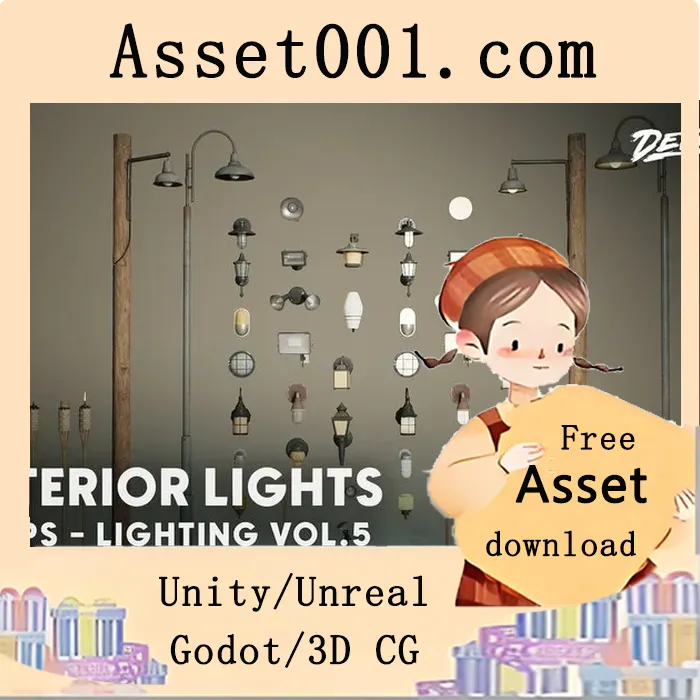 Lighting VOL.5 - Exterior Lights (Nanite and Low Poly) 5.1+