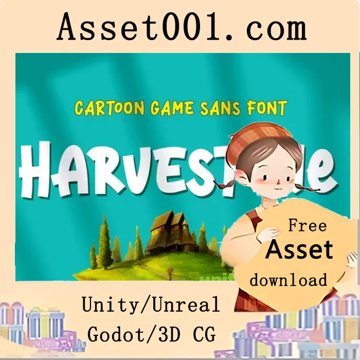Harvestone - Funny Game Font Harvestone - Funny Game Font