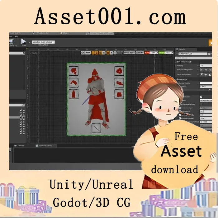 Actor Portrait - Animated 3D Widget 5.5