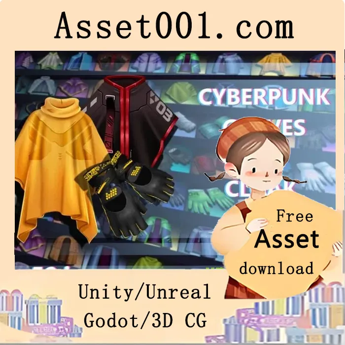 Cyberpunk Gloves and Cloak 512x512 Icons