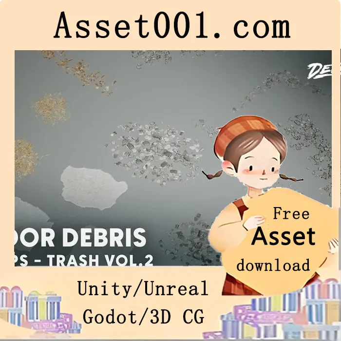 Unreal Engine 5 项目：包含60个高精度模型的实境AAA级地板碎片资源包（支持Nanite与Lumen）|Trash VOL.2 - Floor Debris