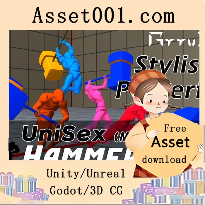 Stylish Hammer Pack(Unisex) Action RPG & TPS & Top Down Game