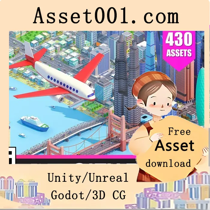 City 3 - Low Poly 3D Models Pack v1.1 City 3 - Low Poly 3D Models Pack v1.1