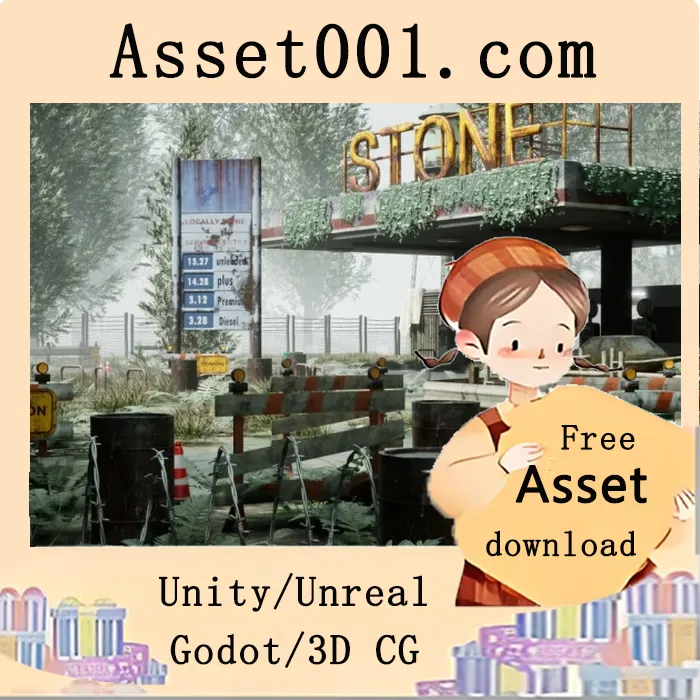 Abandoned Gas Station - Post Apocalyptic v5.5