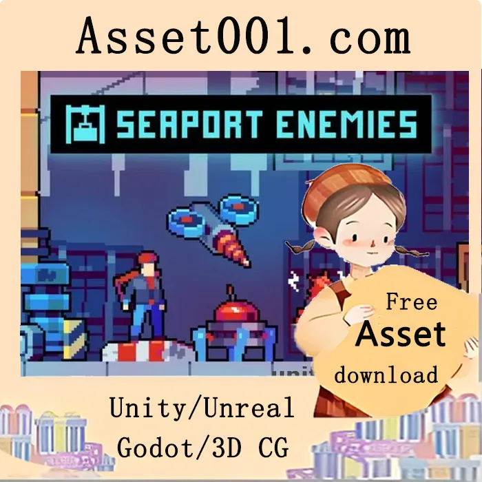 Pixel Enemies Character Pack for Seaport Location