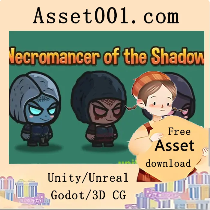 Chibi Spiritual Monk Character Sprites