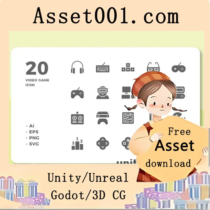 20 Video Game Icons (Solid)