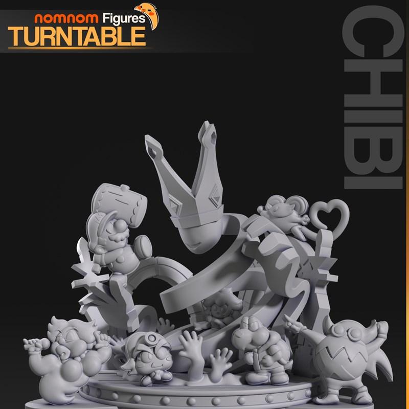 纸雕小马里奥3D打印模型|Nomnom Figures – Chibi Paper Mario – 3D Print Model STL