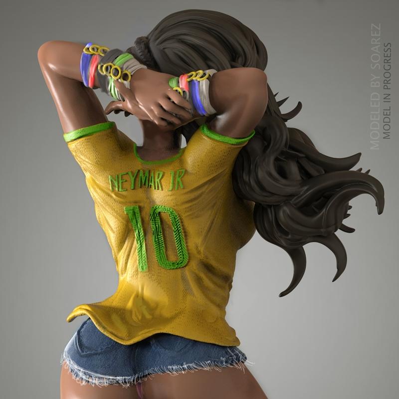 Soarez 3D打印模型：Laura Matsuda角色雕塑 STL文件|Soarez 3d – Laura Matsuda – 3D Print Model STL