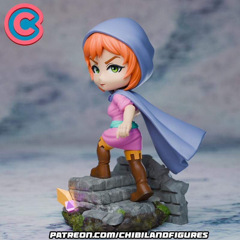 Chibi风格3D打印模型：Sheila角色造型|Chibi Land Figures – Sheila – 3D Print Model STL