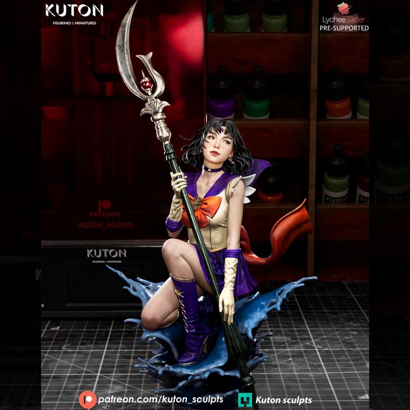 Sailor Moon Saturn 3D打印模型|Kuton Figurines – Sailor Moon Saturn – 3D Print Model STL