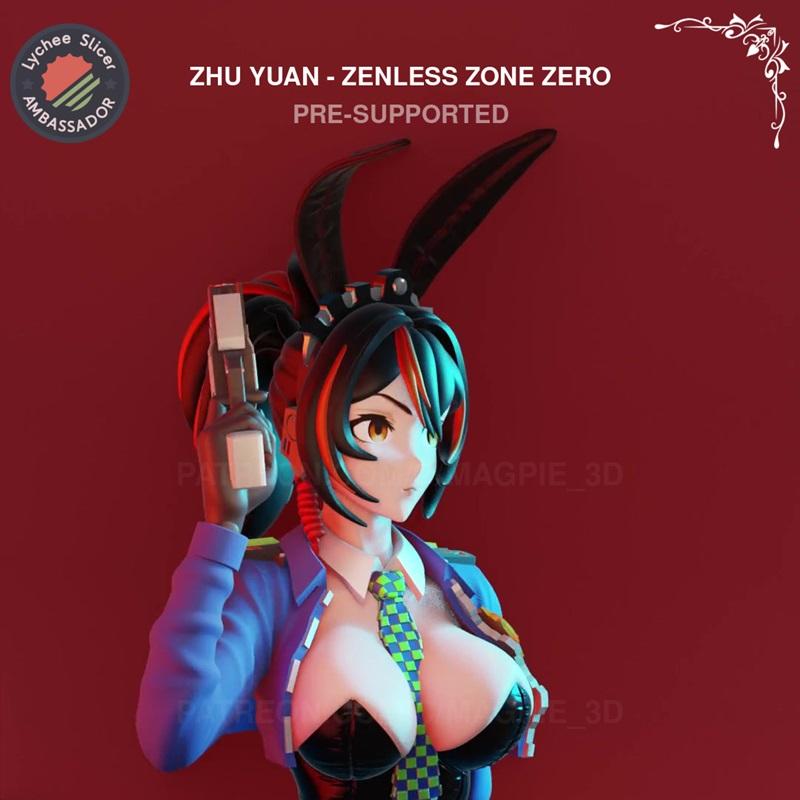 祖·元 — 无禅区零 — 3D打印模型|Zhu Yuan – Zenless Zone Zero – 3D Print Model STL
