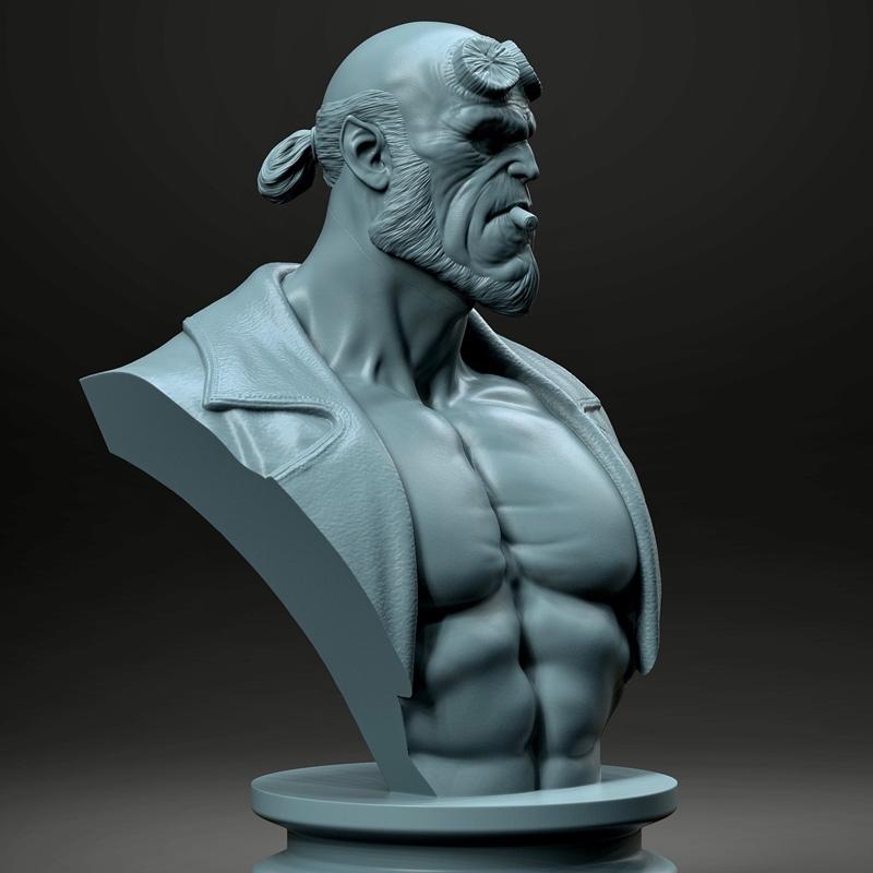 Stayln Quitto – Hellboy Bust – 3D Print Model STL