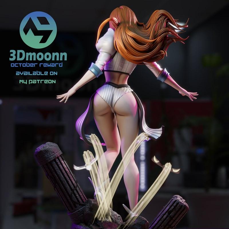 3D打印模型：Bleach 奥里希梅|3Dmoonn – Bleach – Orihime – 3D Print Model STL