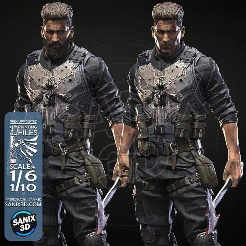 Sanix – The Punisher – 3D Print Model STL