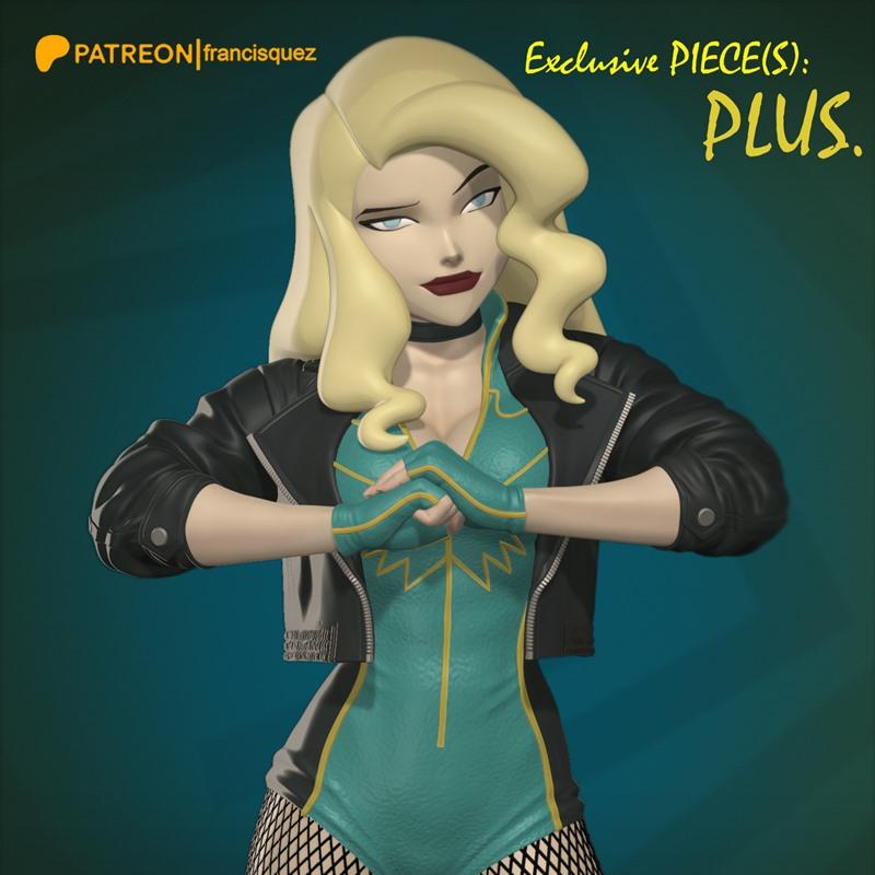 弗朗西斯·奎兹 - 黑金莺 - 3D打印模型|Francis Quez – Black Canary – 3D Print Model STL