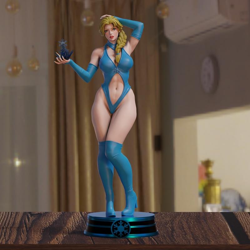 BrunoArt3D - 冰封性感模型 - 3D打印雕塑|BrunoArt3D – Frozen sexy – 3D Print Model STL
