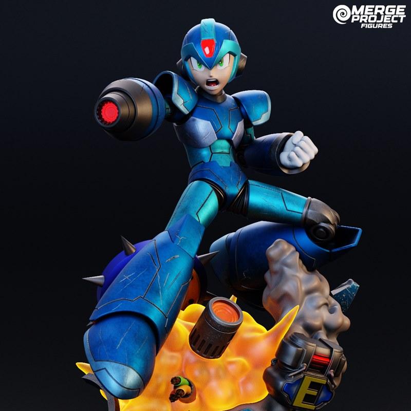 融合项目模型 - 雷霆战士 - X 3D打印模型|Merge Project Figures – MegaMan – X – 3D Print Model STL