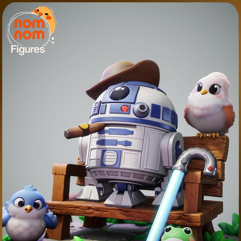 小可爱R2D2星战3D打印模型|Nomnom Figures – Chibi R2D2 – Star Wars – 3D Print Model STL