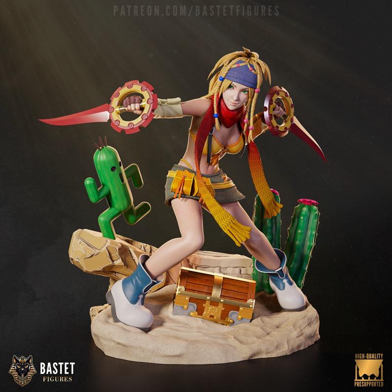 最终幻想瑞克卡3D打印模型|Bastet Figures – Final Fantasy – Rikku – 3D Print Model STL
