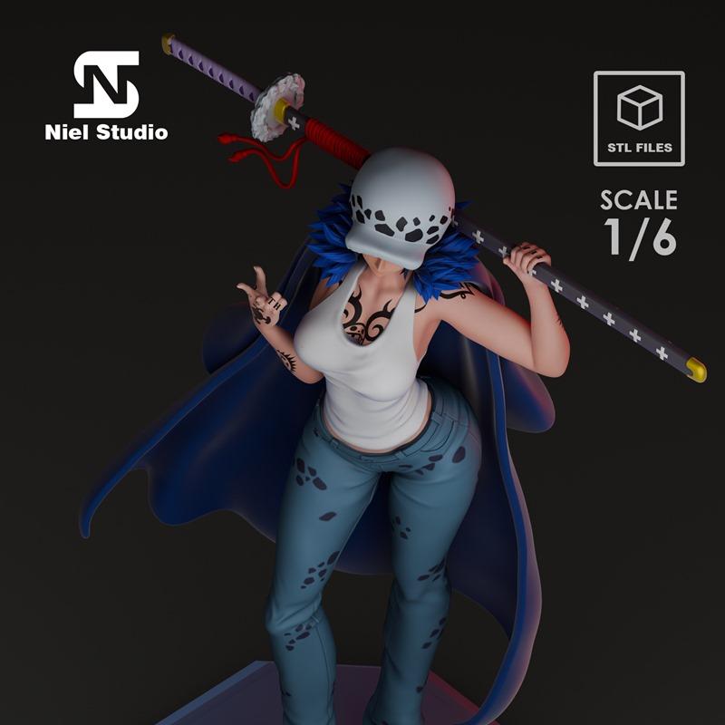 尼尔工作室 - 一人之下 - 法律少女 - 3D打印模型|Niel Studio – One Piece – Law Girl – 3D Print Model STL