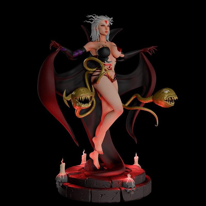 3DMomoji - 黑云之影 - 剑与魔法世界3D打印模型|3DMomoji – Cloud of Darkness – Final Fantasy – 3D Print Model STL