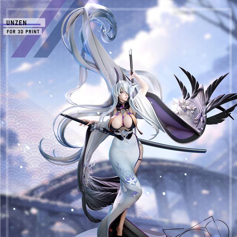 Azur Lane 未森收藏包 3D打印模型|Hybris Studios – Azur Lane – Unzen Collector Package – 3D Print Model STL