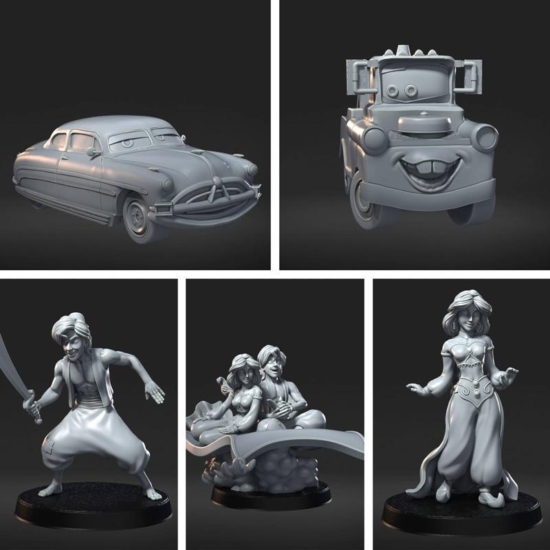 迪士尼3D打印模型：小熊维尼|RN Estudio – Disney 3 – 3D Print Model STL