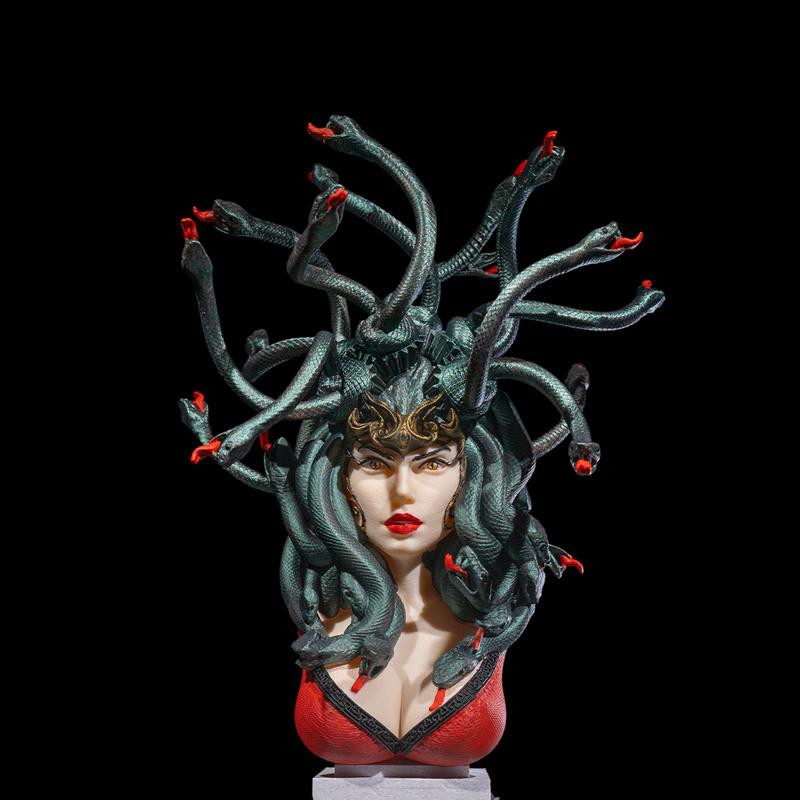 美杜莎雕像3D打印模型|Enchant Medusa Bust – 3D Print Model