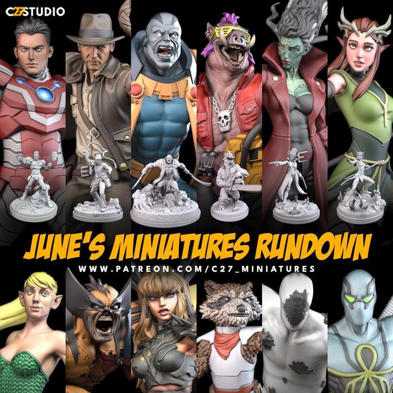 C27迷你系列 - 55号作品 - 3D打印模型|C27 Minis – Pack 55 June 2025 – 3D Print Model STL