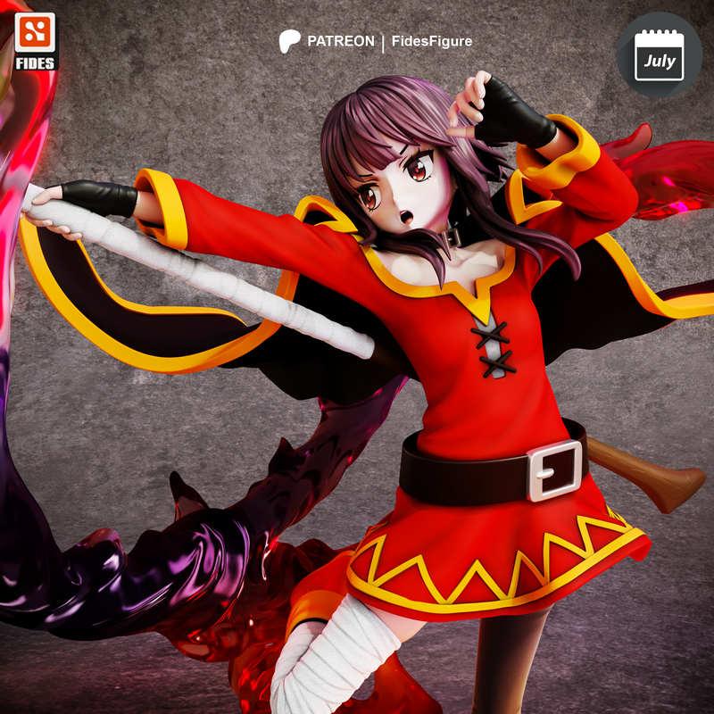 Fides Figure - 《咒术回战》 Megumin 3D打印模型|Fides Figure – Konosuba – Megumin – 3D Print Model