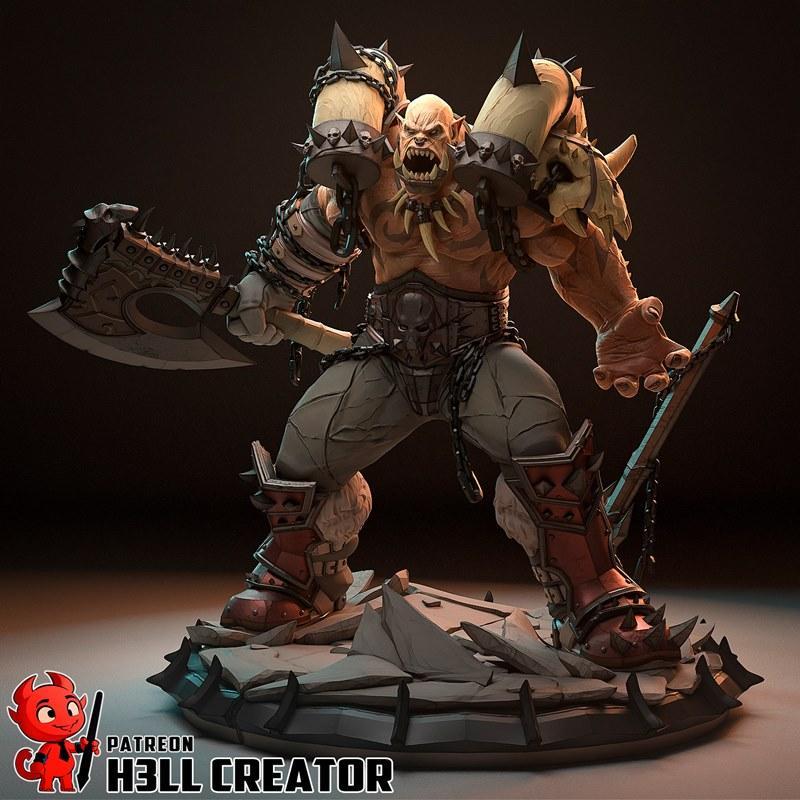 H3LL创想 – 3D打印模型 – 嘎罗什|h3LL creator – Garrosh – 3D Print Model STL