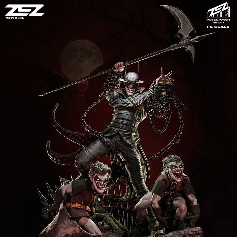 ZEZ工作室出品：蝙蝠侠之笑——3D打印模型|ZEZ Studios – Batman Who Laughs – 3D Print Model