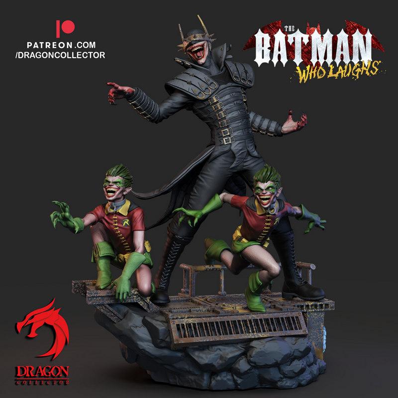 蝙蝠侠发疯版 3D打印模型|The Batman Who Laughs – 3D Print Model
