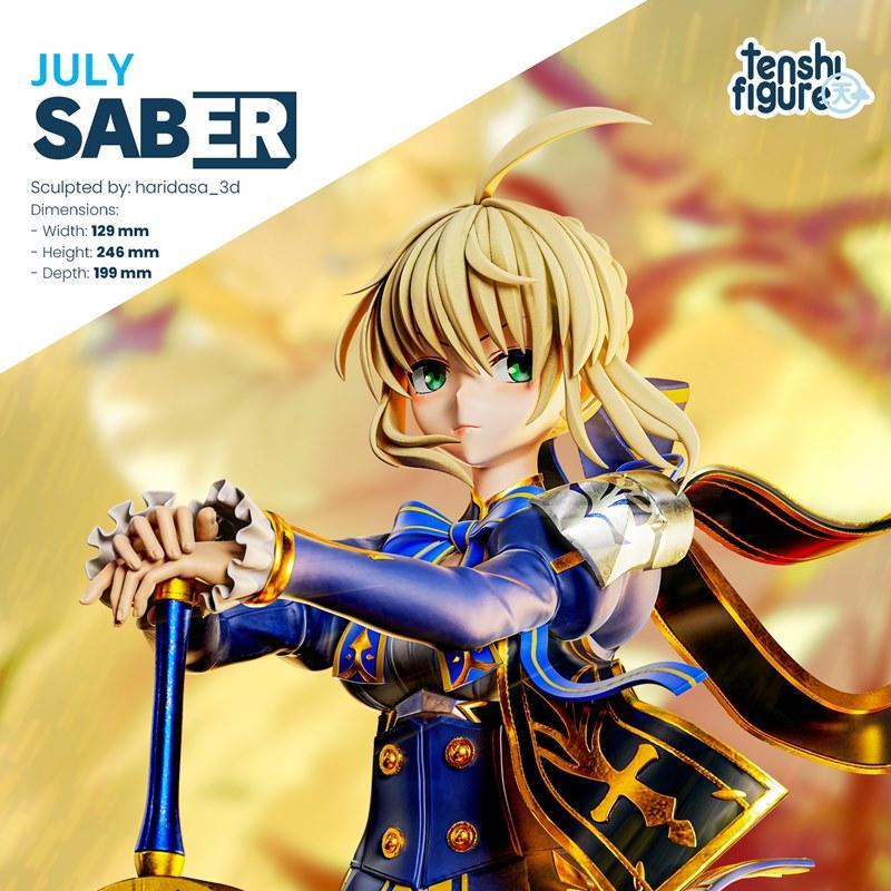 命运少女——Saber 3D打印模型|Tenshi Figures – Fate – Saber – 3D Print Model STL