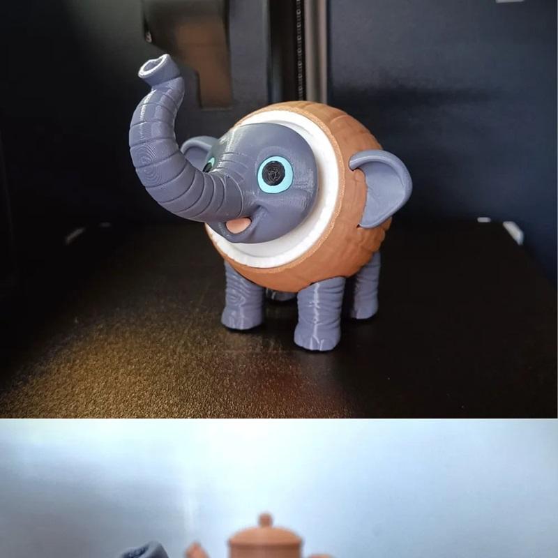 Cocofanto Elefanto 3D打印可动模型|Cocofanto Elefanto articulated toy – 3D Print Model STL