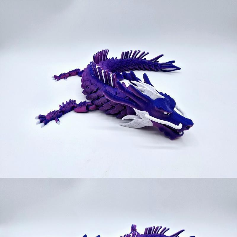 灵活迷你东方龙 - 3D打印模型|Flexi Mini Oriental Dragon – 3D Print Model STL